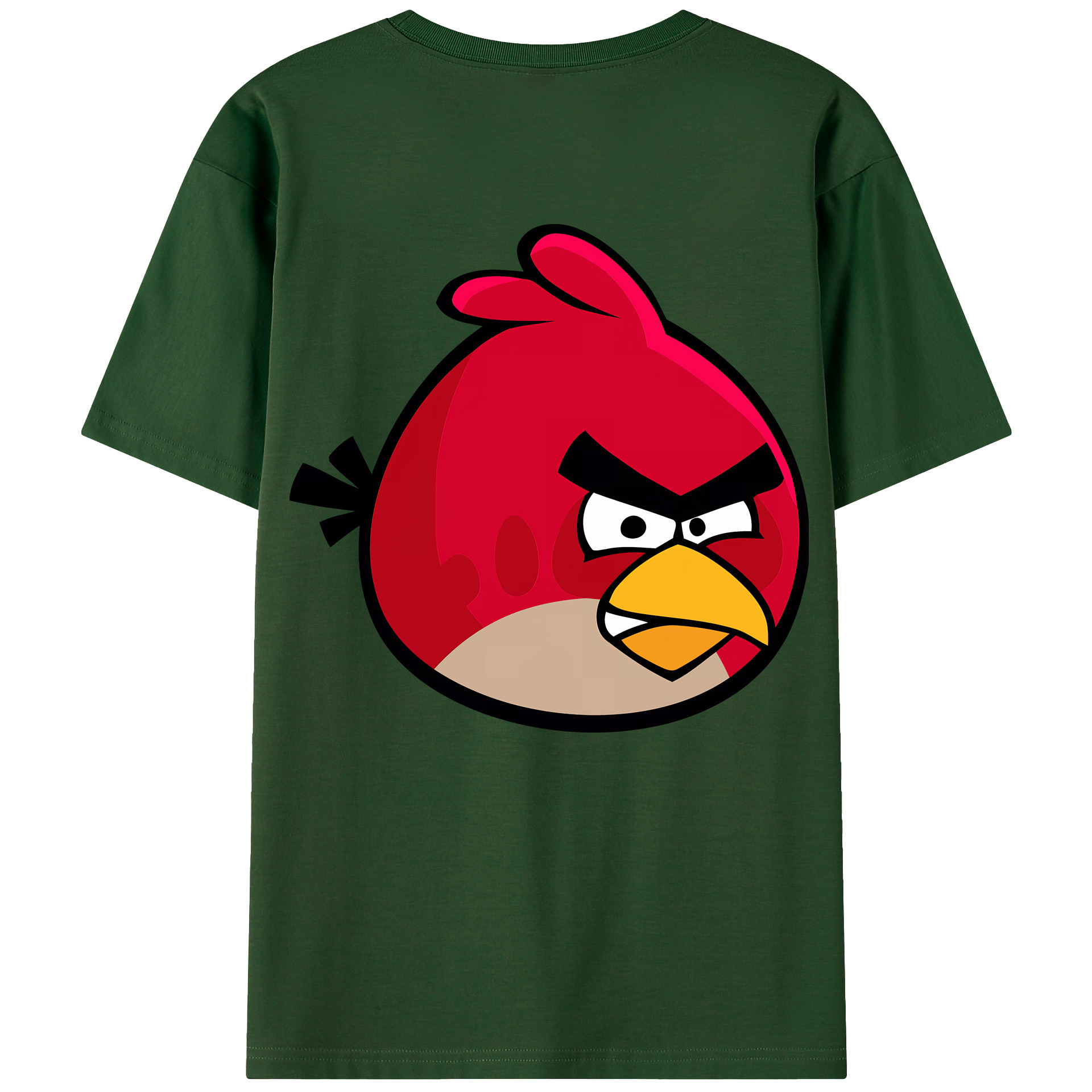 （画像用） Angry Birds アングリーバード 綿100％半袖Tシャツ（背面プリント）
